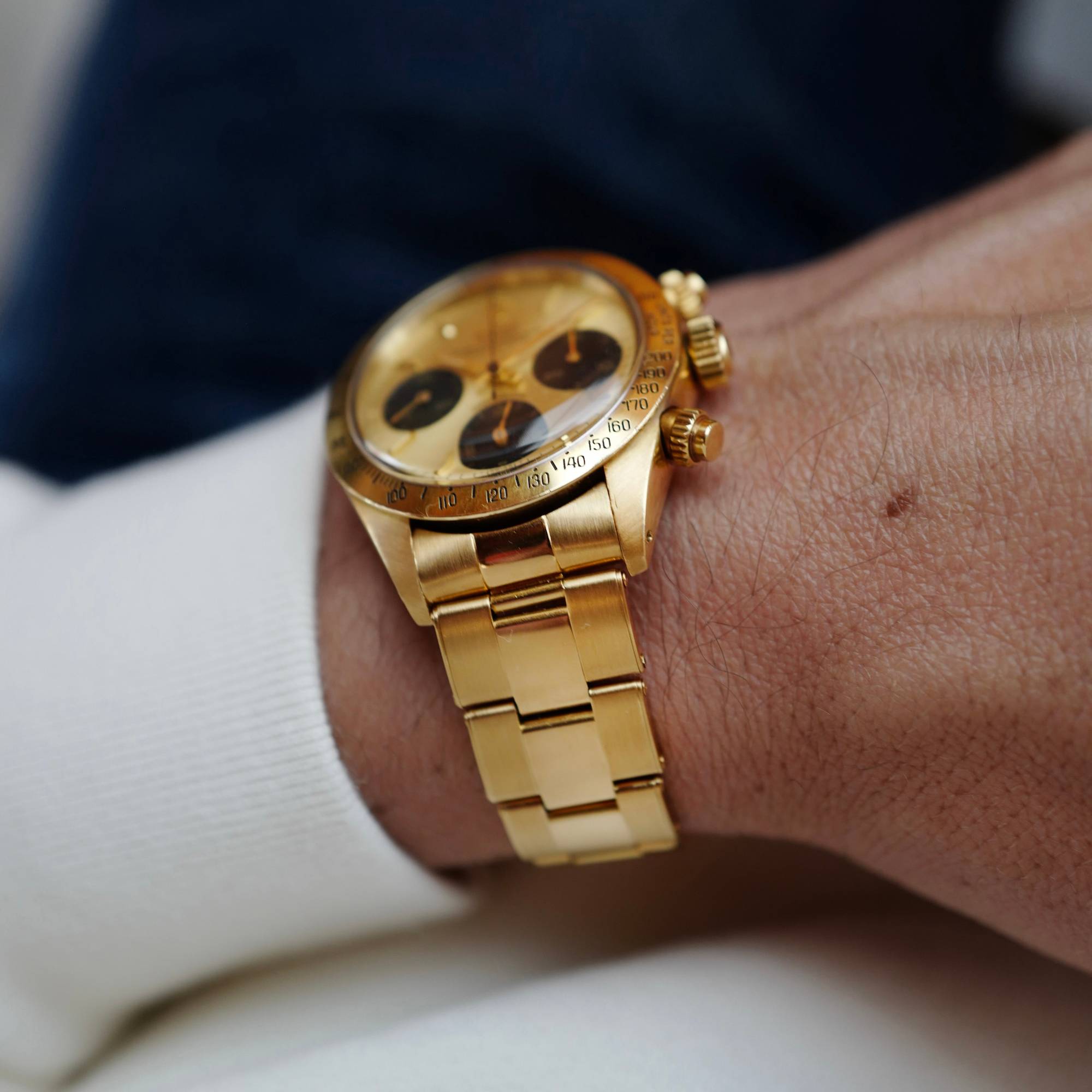 Rolex - Rolex Yellow Gold Cosmograph Daytona Watch Ref. 6265 with Original Box and Papers - The Keystone Watches