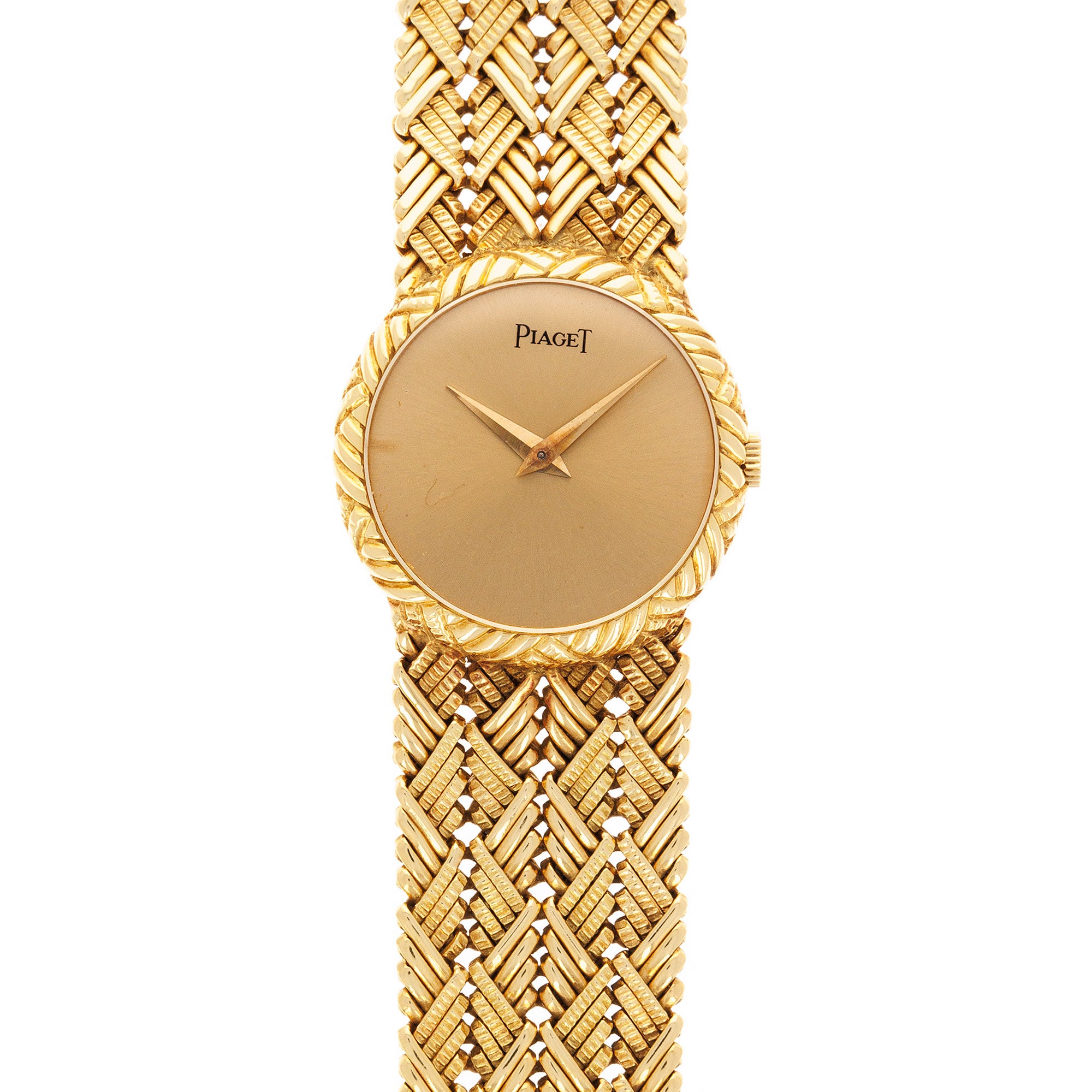 Piaget - Piaget Yellow Gold Braided Bracelet Watch Ref. 922 - The Keystone Watches