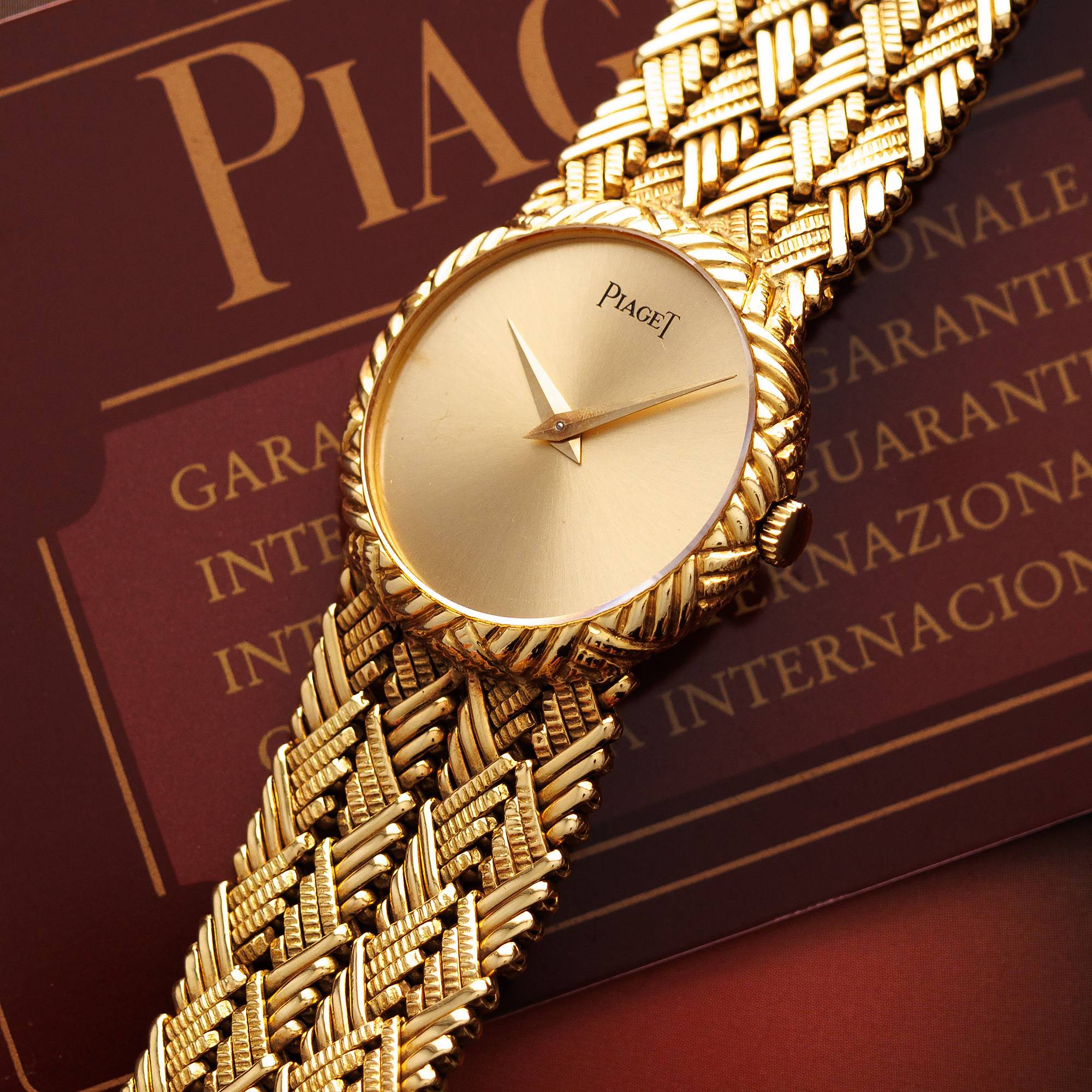 Piaget - Piaget Yellow Gold Braided Bracelet Watch Ref. 922 - The Keystone Watches