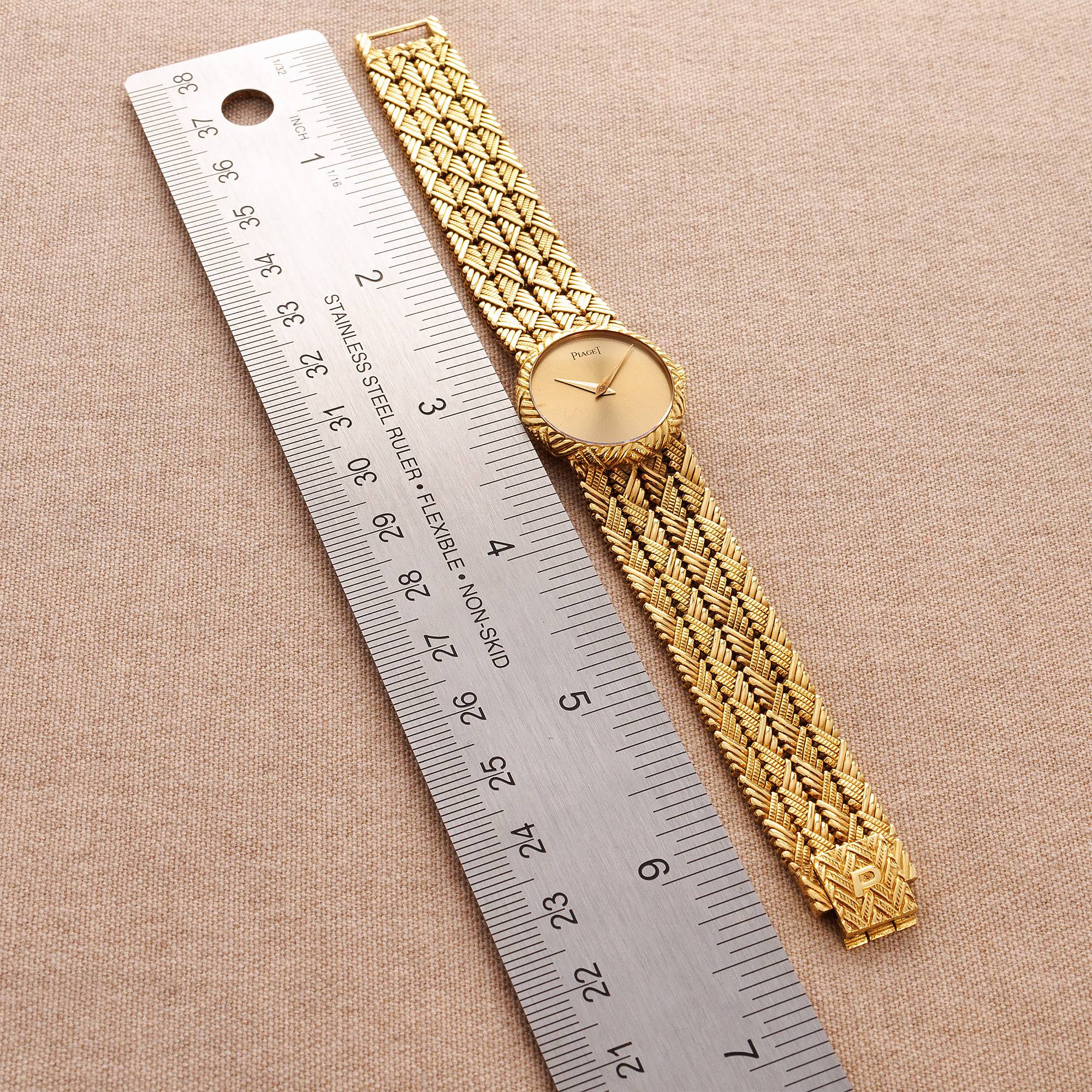Piaget - Piaget Yellow Gold Braided Bracelet Watch Ref. 922 - The Keystone Watches