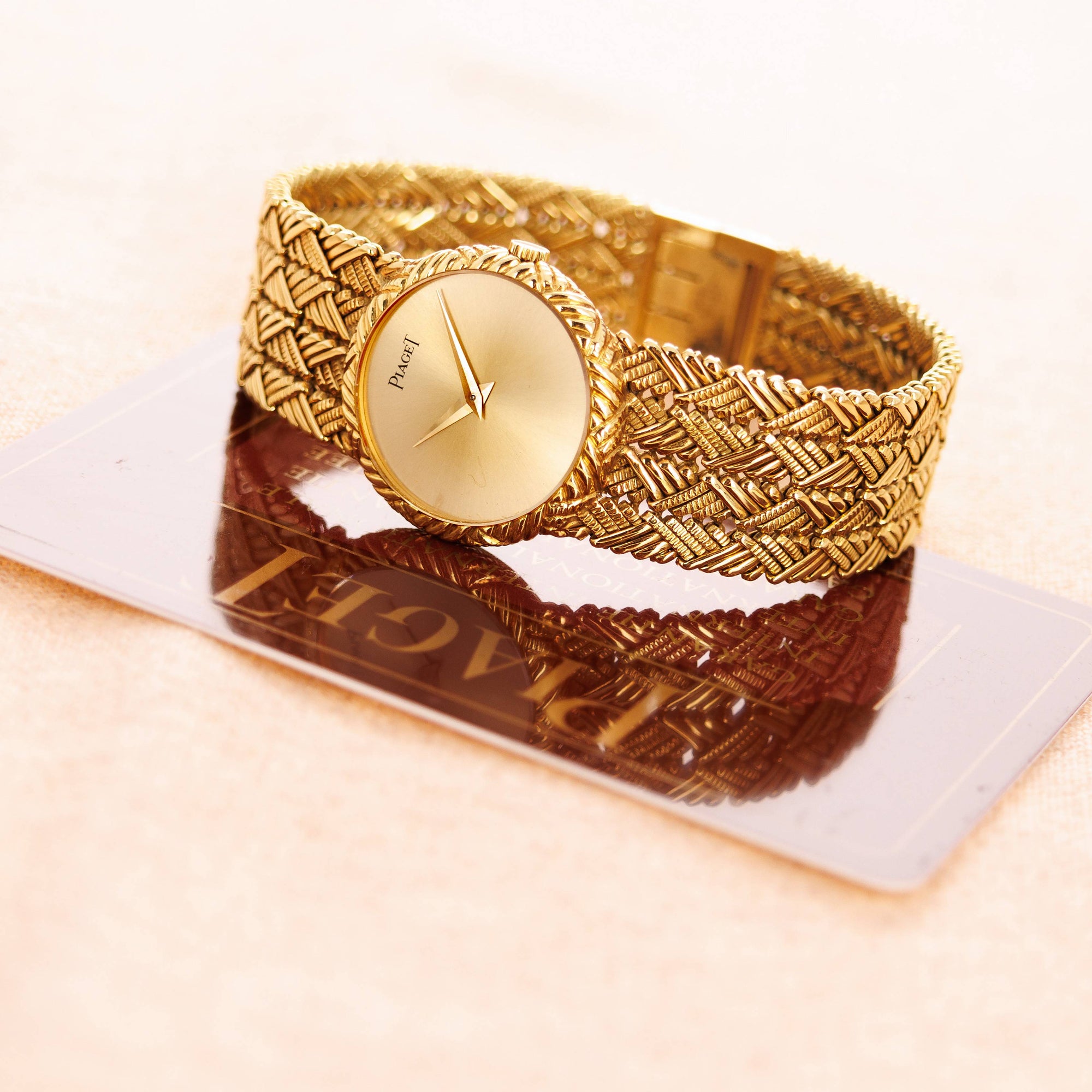 Piaget - Piaget Yellow Gold Braided Bracelet Watch Ref. 922 - The Keystone Watches