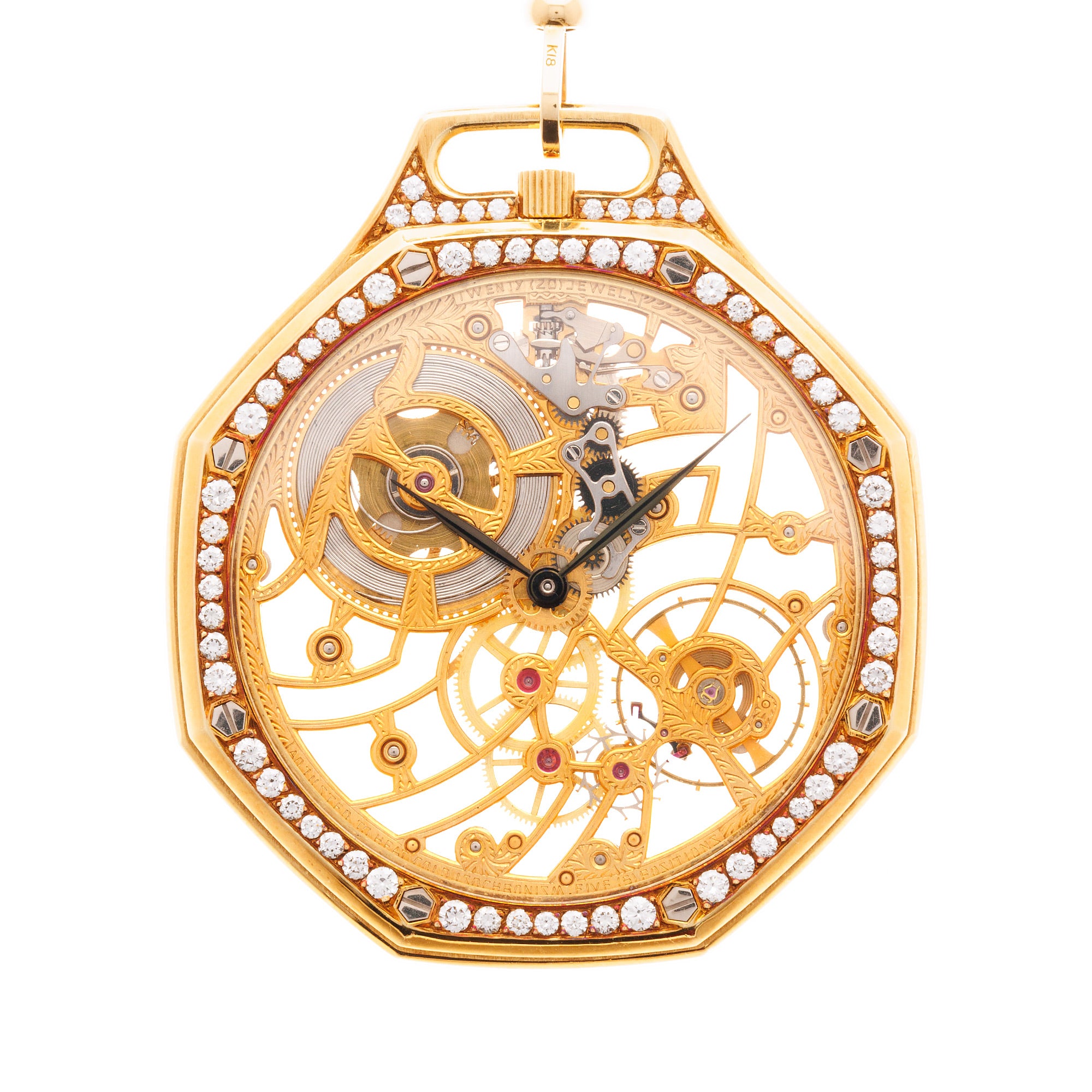 Audemars Piguet Skeletonized Royal Oak Necklace Pocket Watch