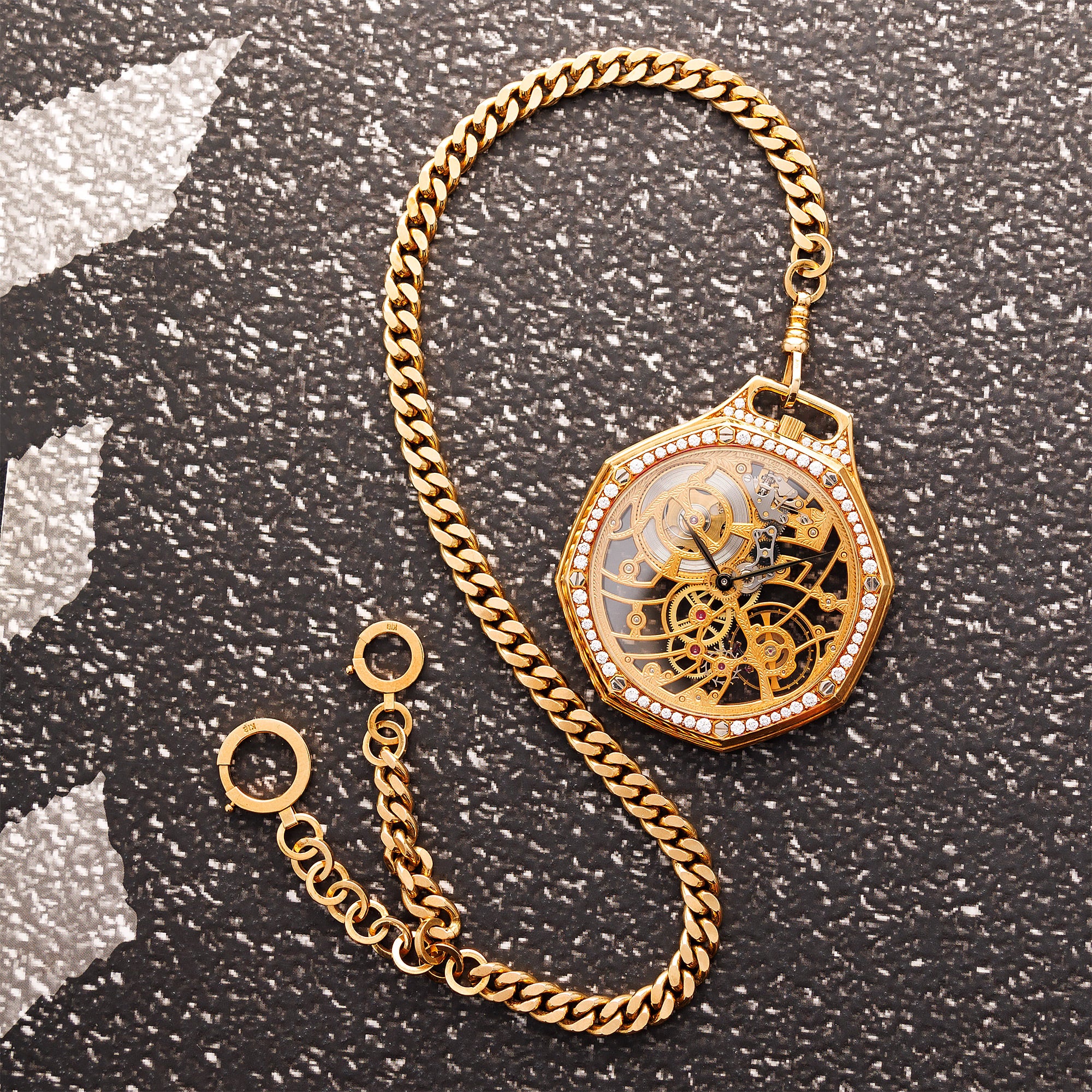 Audemars Piguet Skeletonized Royal Oak Necklace Pocket Watch