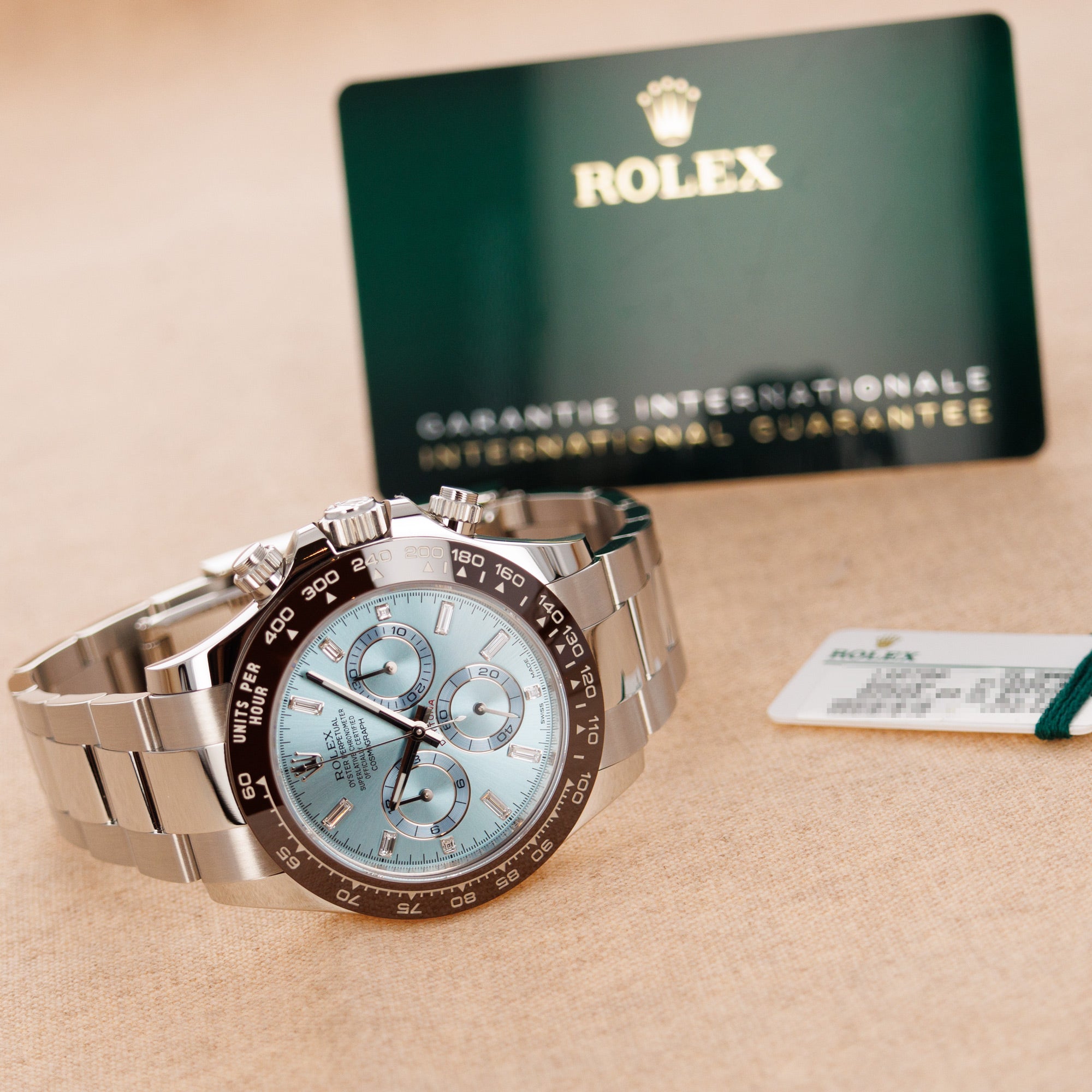 Rolex - Rolex Platinum Cosmograph Daytona Watch Ref. 116506 with Baguette Markers - The Keystone Watches