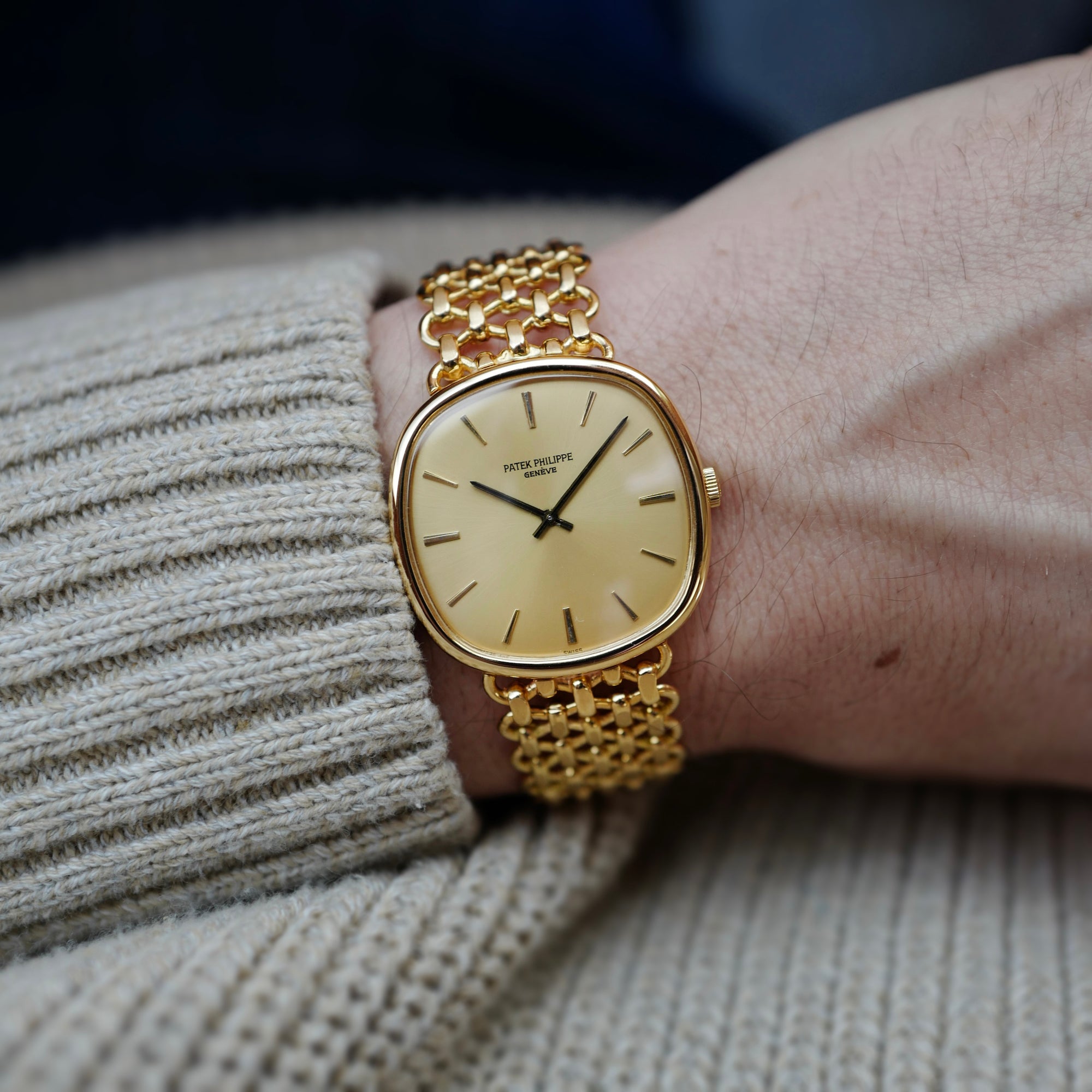 Patek Philippe Yellow Gold Circle Watch Ref. 3844