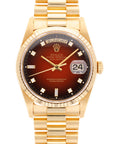 Rolex Yellow Gold Day Date Ref. 18238 with Red Vignette Dial