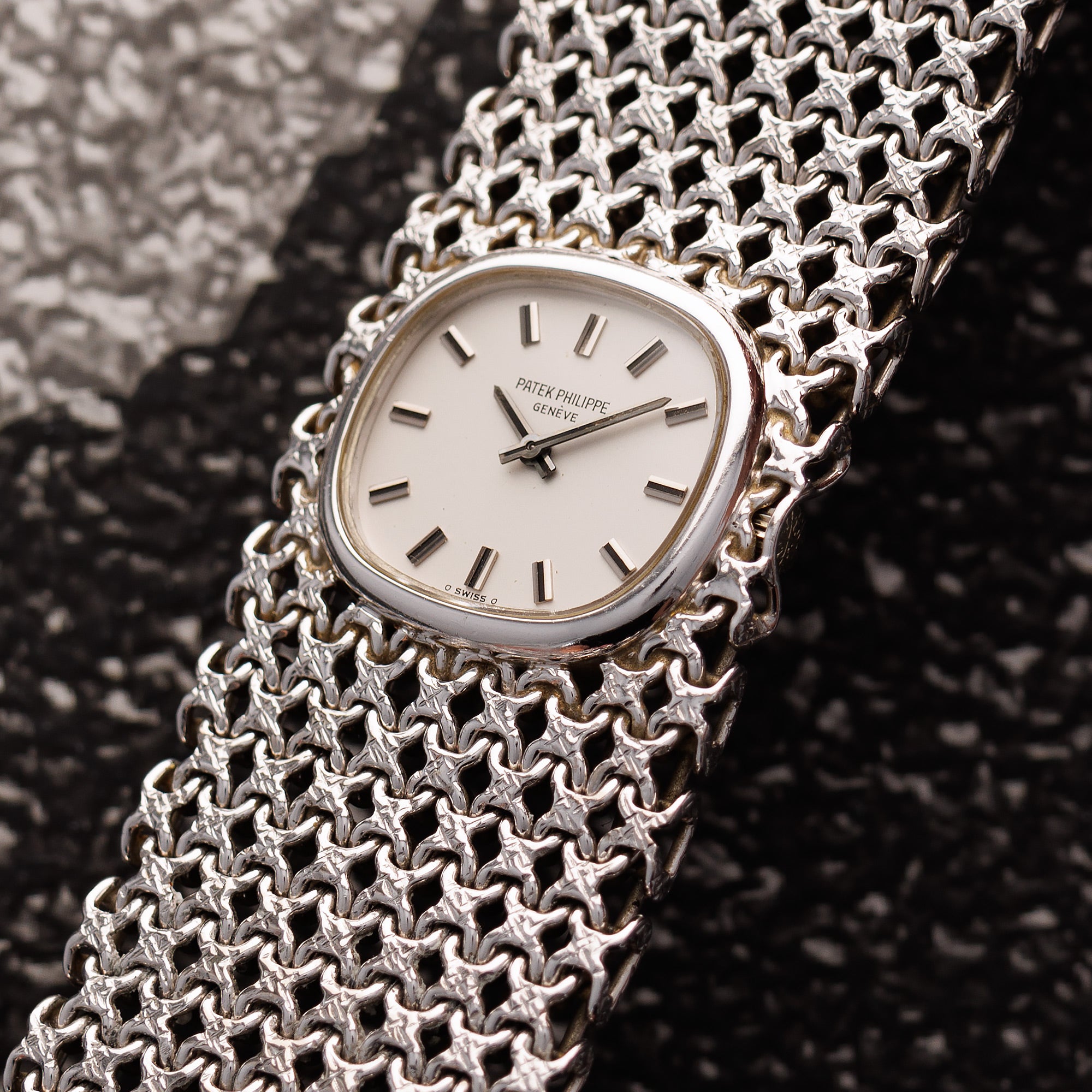 Patek Philippe White Gold Bracelet Watch Ref. 4151