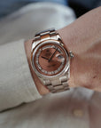 Rolex White Gold Salmon Dial Day-Date Ref. 118209