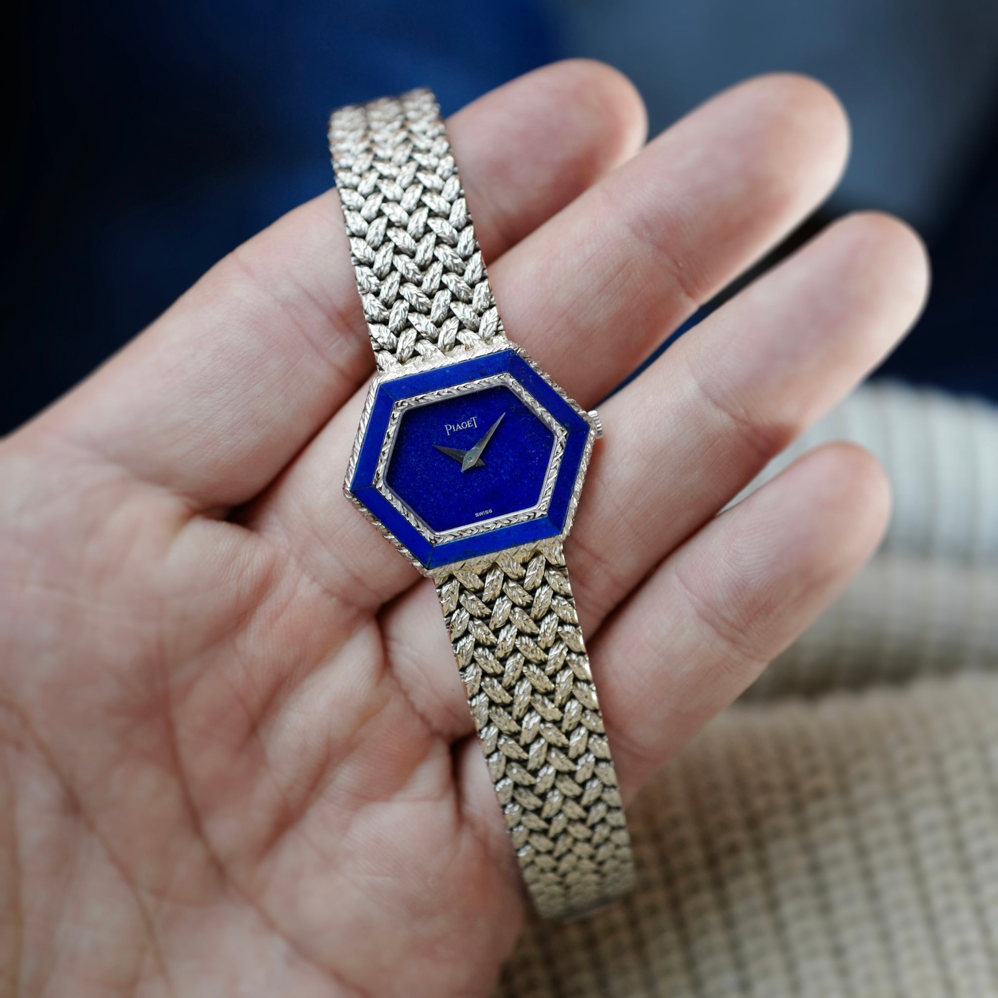 Piaget - Piaget White Gold Lapis Watch Ref. 9553 - The Keystone Watches