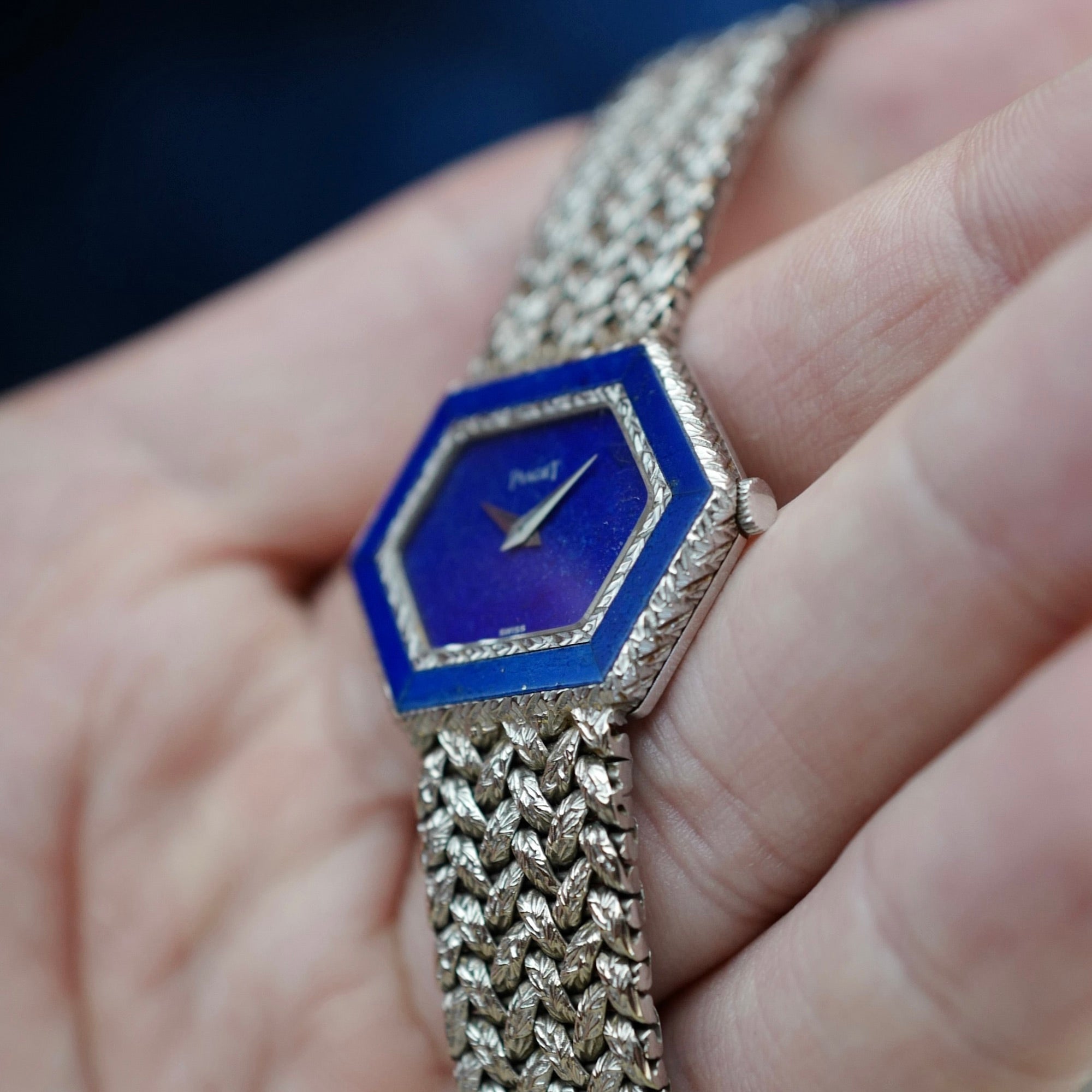 Piaget - Piaget White Gold Lapis Watch Ref. 9553 - The Keystone Watches