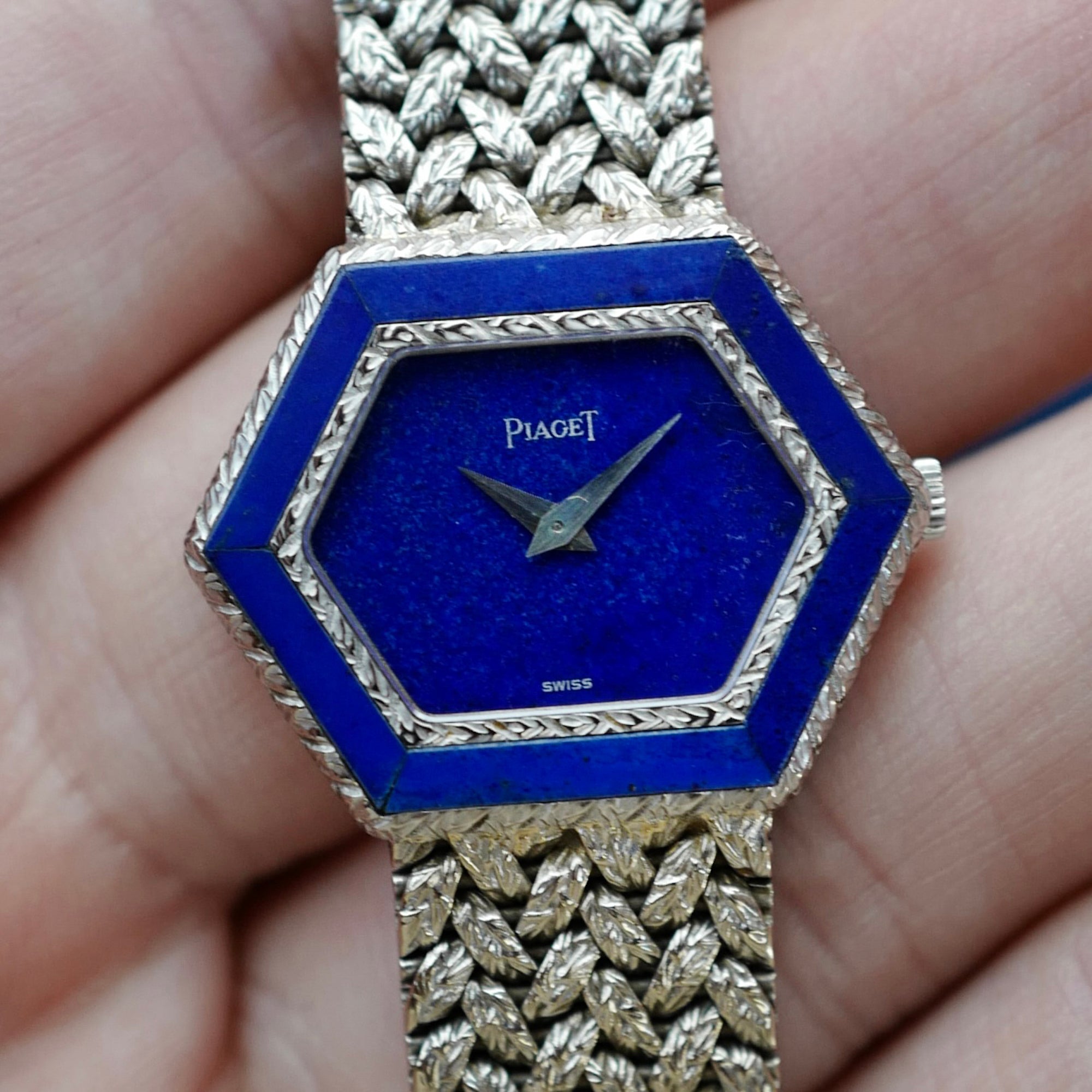 Piaget - Piaget White Gold Lapis Watch Ref. 9553 - The Keystone Watches