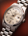 Rolex Platinum Day Date Smooth Bezel Ref. 18206