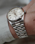 Rolex Platinum Day Date Smooth Bezel Ref. 18206