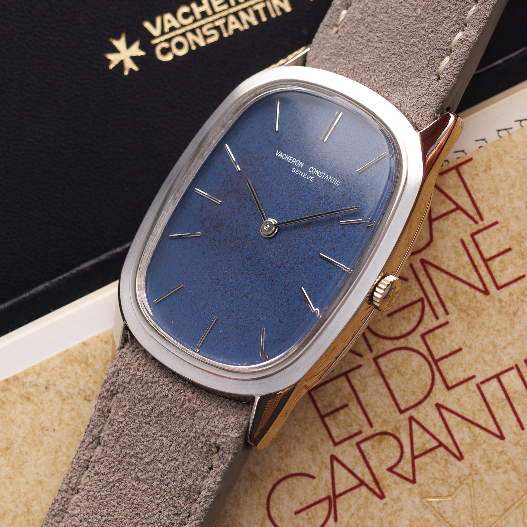 Vacheron Constantin - Vacheron Constantin White Gold Watch Ref. 2044 with Blue Dial - The Keystone Watches