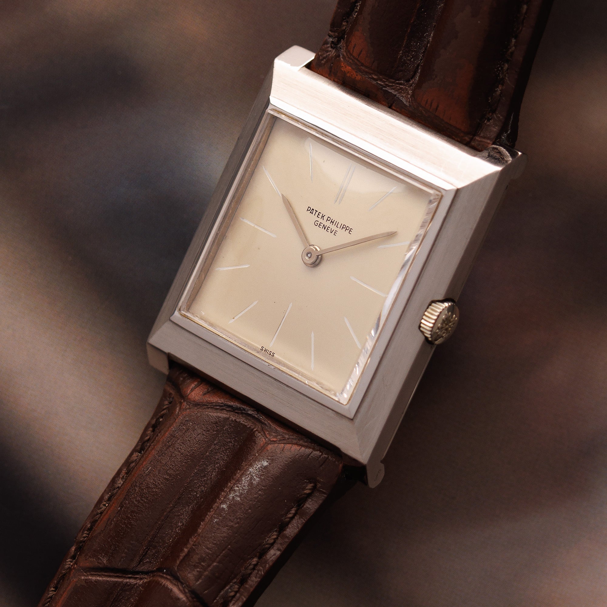 Patek Philippe White Gold Square Watch Ref. 3404