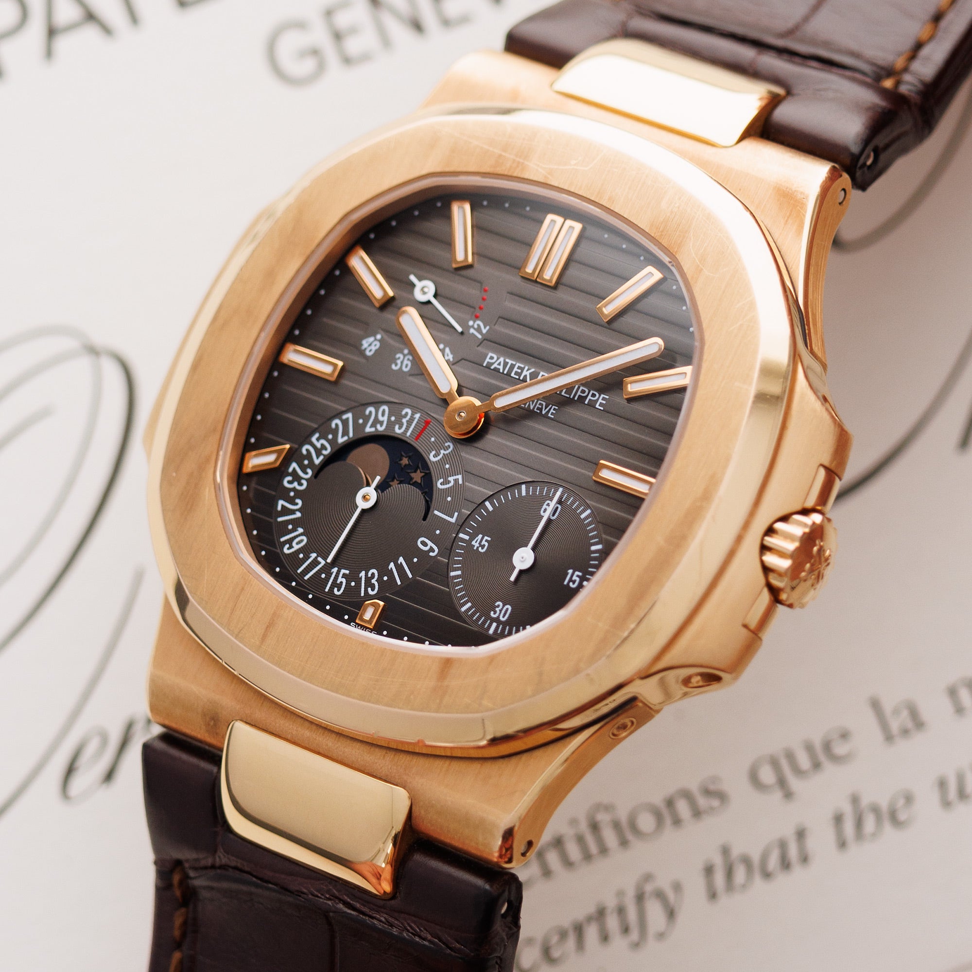 Patek Philippe Rose Gold Nautilus Ref. 5712R