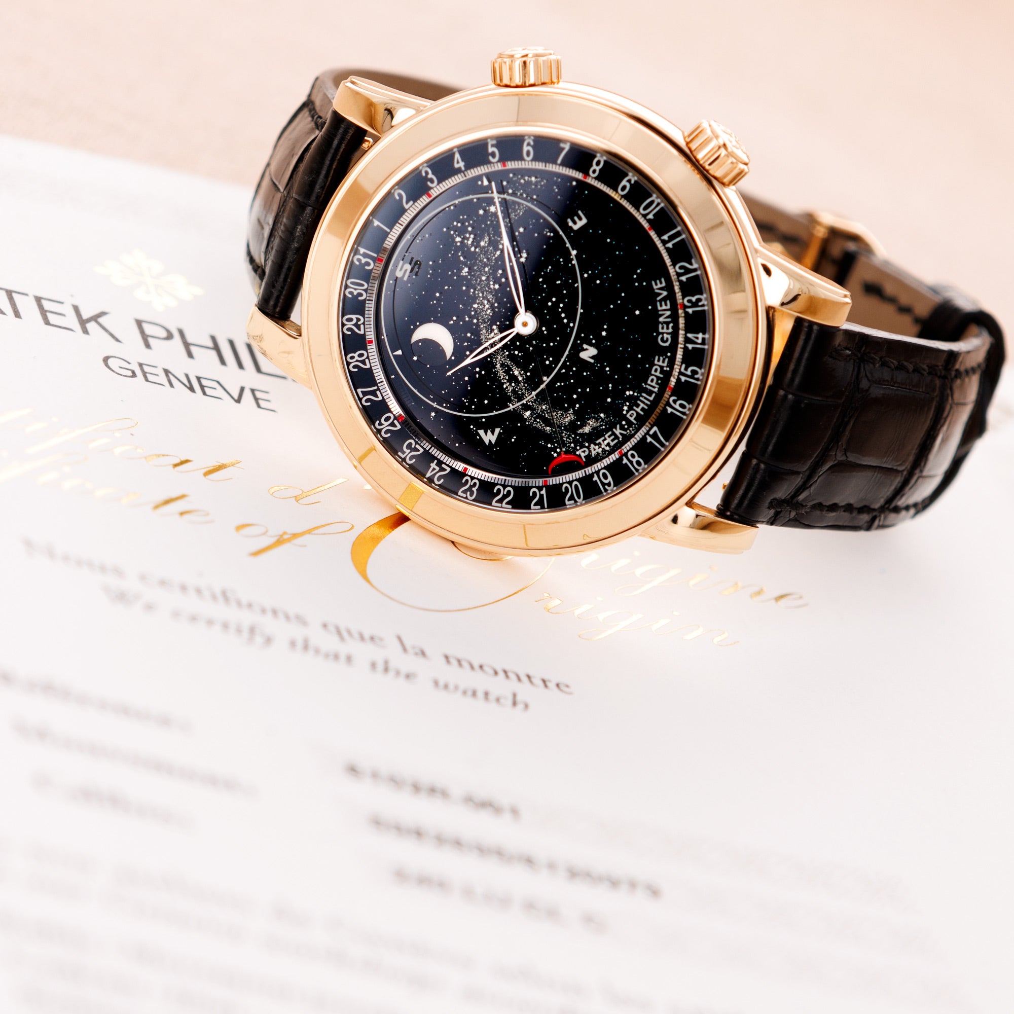 Patek Philippe - Patek Philippe Rose Gold Celestial Watch Ref. 6102 - The Keystone Watches