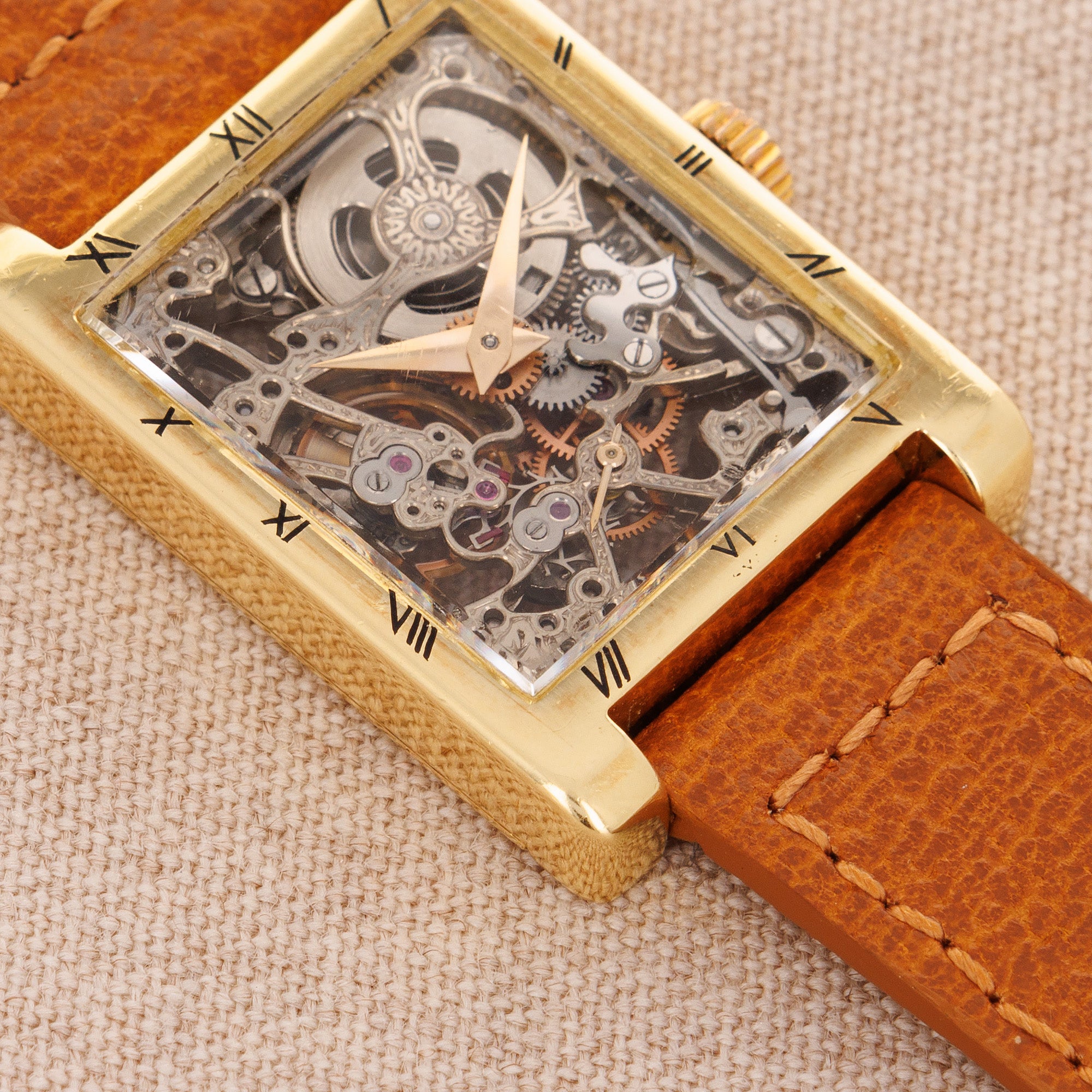 Audemars Piguet Yellow Gold Skeleton Watch, 1950s