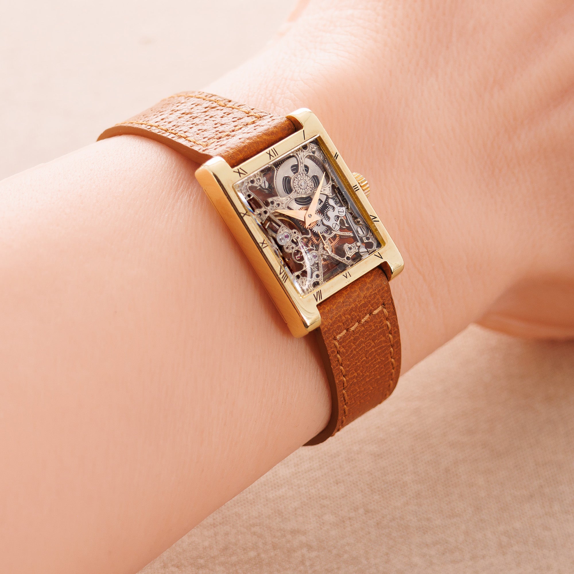 Audemars Piguet Yellow Gold Skeleton Watch, 1950s