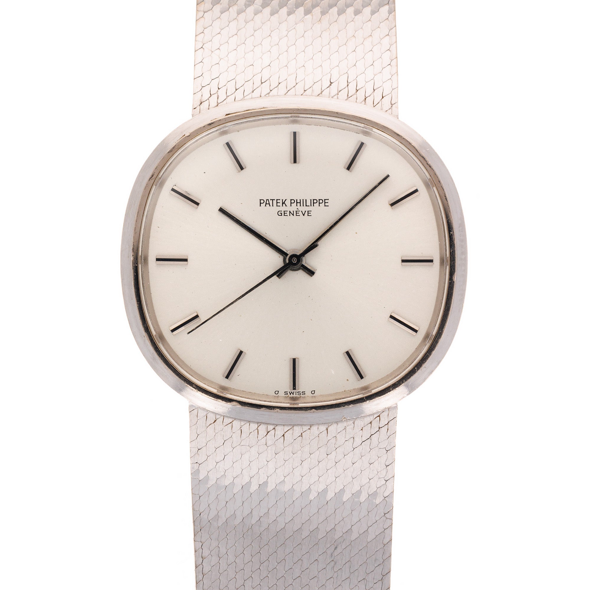 Patek Philippe White Gold Back Wind Golden Ellipse Ref. 3586