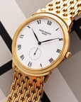 Patek Philippe Yellow Gold Calatrava Ref. 3919 on Rare Chain Link Bracelet