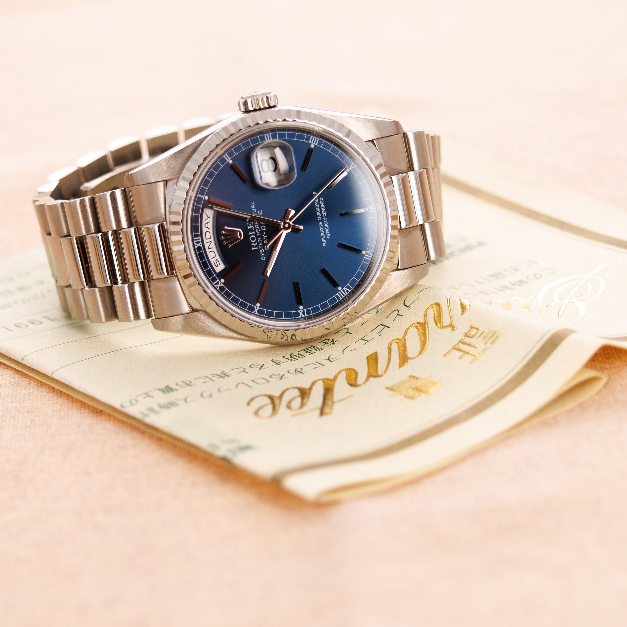 Rolex - Rolex White Gold Day-Date Ref. 18239 - The Keystone Watches