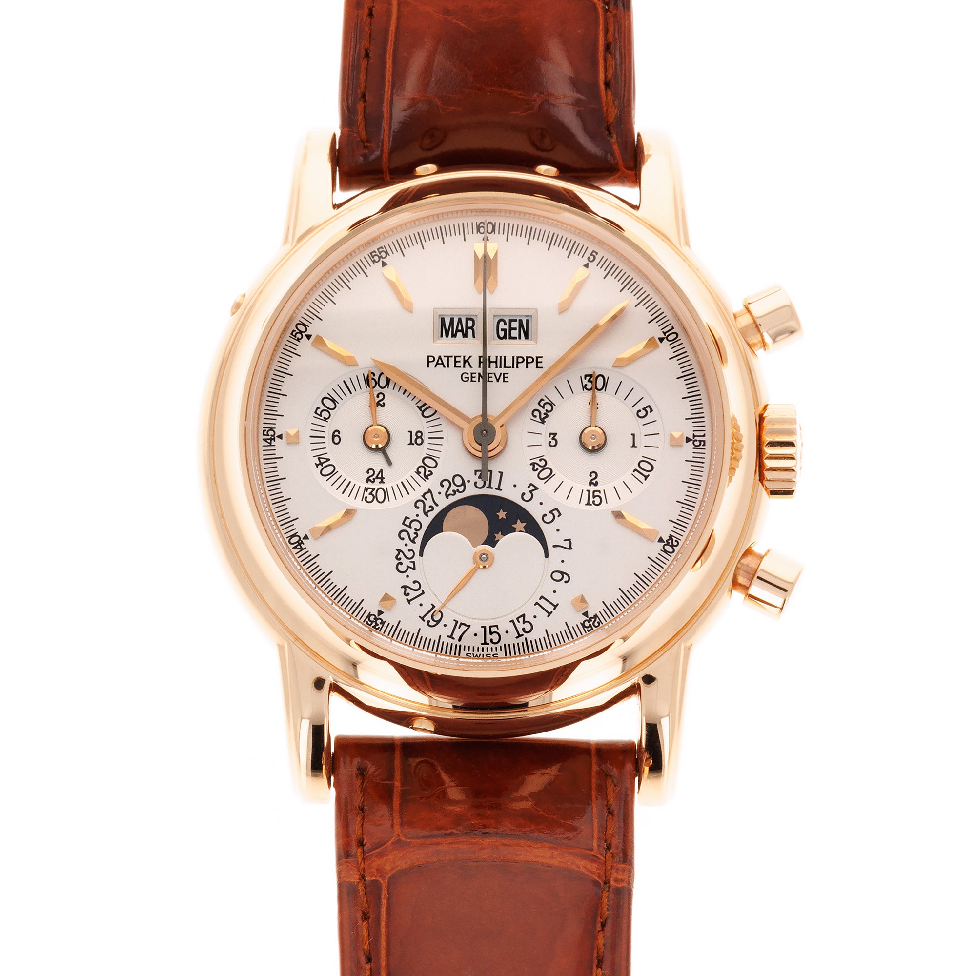 Patek Philippe - Patek Philippe Rose Gold Perpetual Calendar Chronograph Ref. 3970 - The Keystone Watches