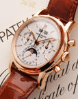 Patek Philippe - Patek Philippe Rose Gold Perpetual Calendar Chronograph Ref. 3970 - The Keystone Watches