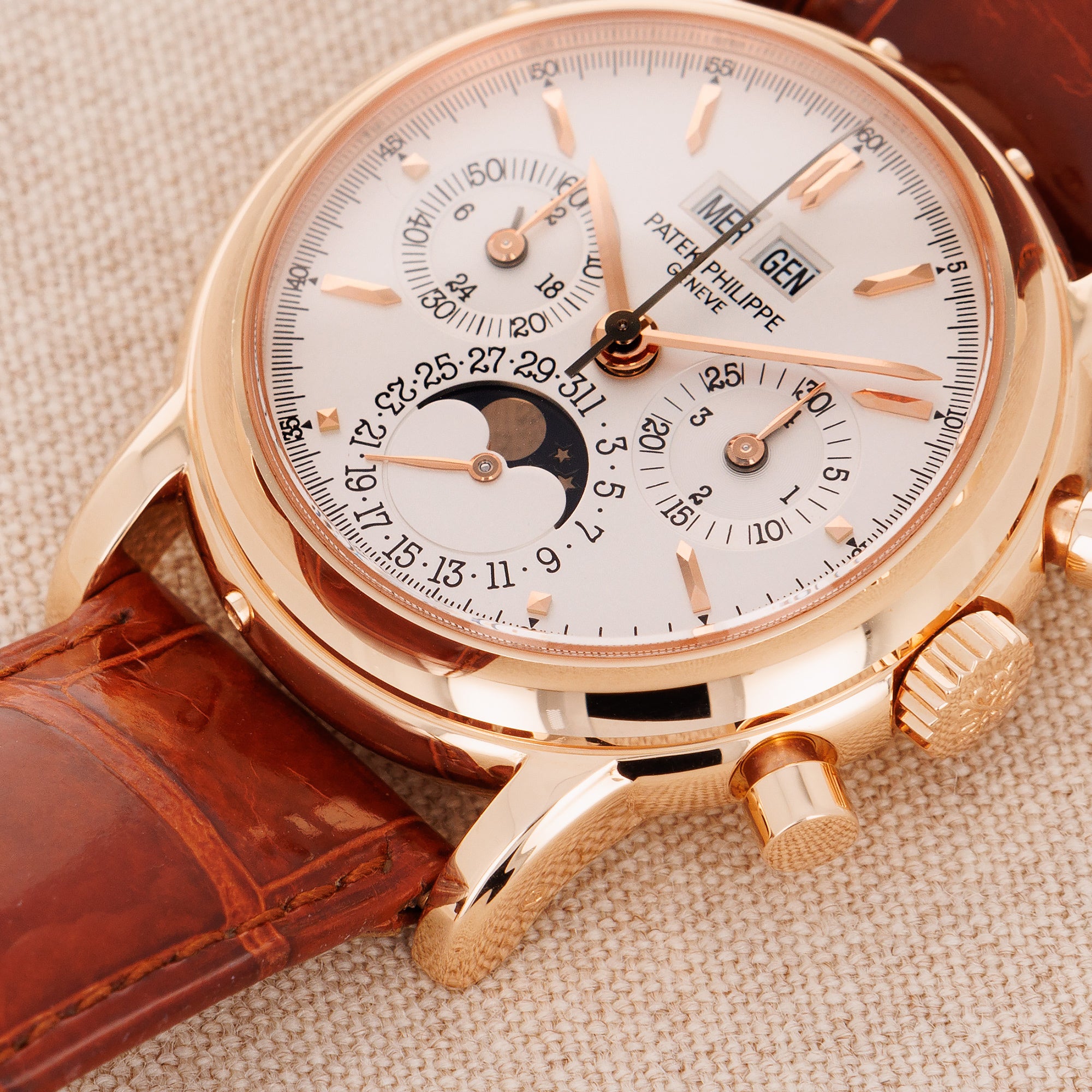 Patek Philippe - Patek Philippe Rose Gold Perpetual Calendar Chronograph Ref. 3970 - The Keystone Watches