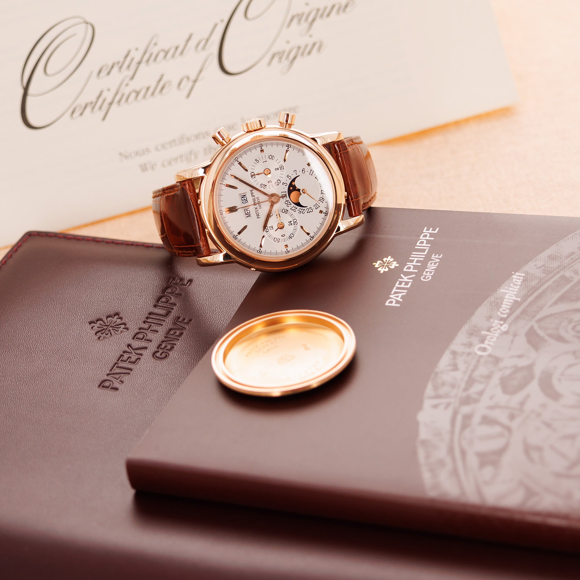 Patek Philippe - Patek Philippe Rose Gold Perpetual Calendar Chronograph Ref. 3970 - The Keystone Watches