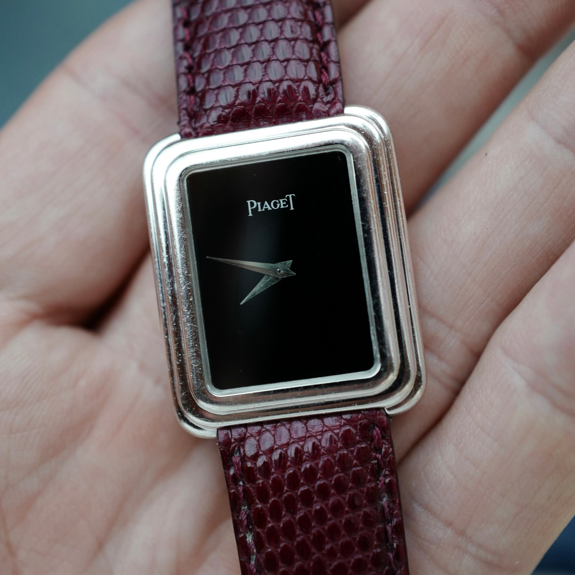 Piaget White Gold and Onyx Protocole Watch Ref. 74121