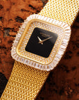 Patek Philippe Yellow Gold Diamond Onyx Watch Ref. 3625