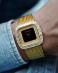 Patek Philippe Yellow Gold Diamond Onyx Watch Ref. 3625