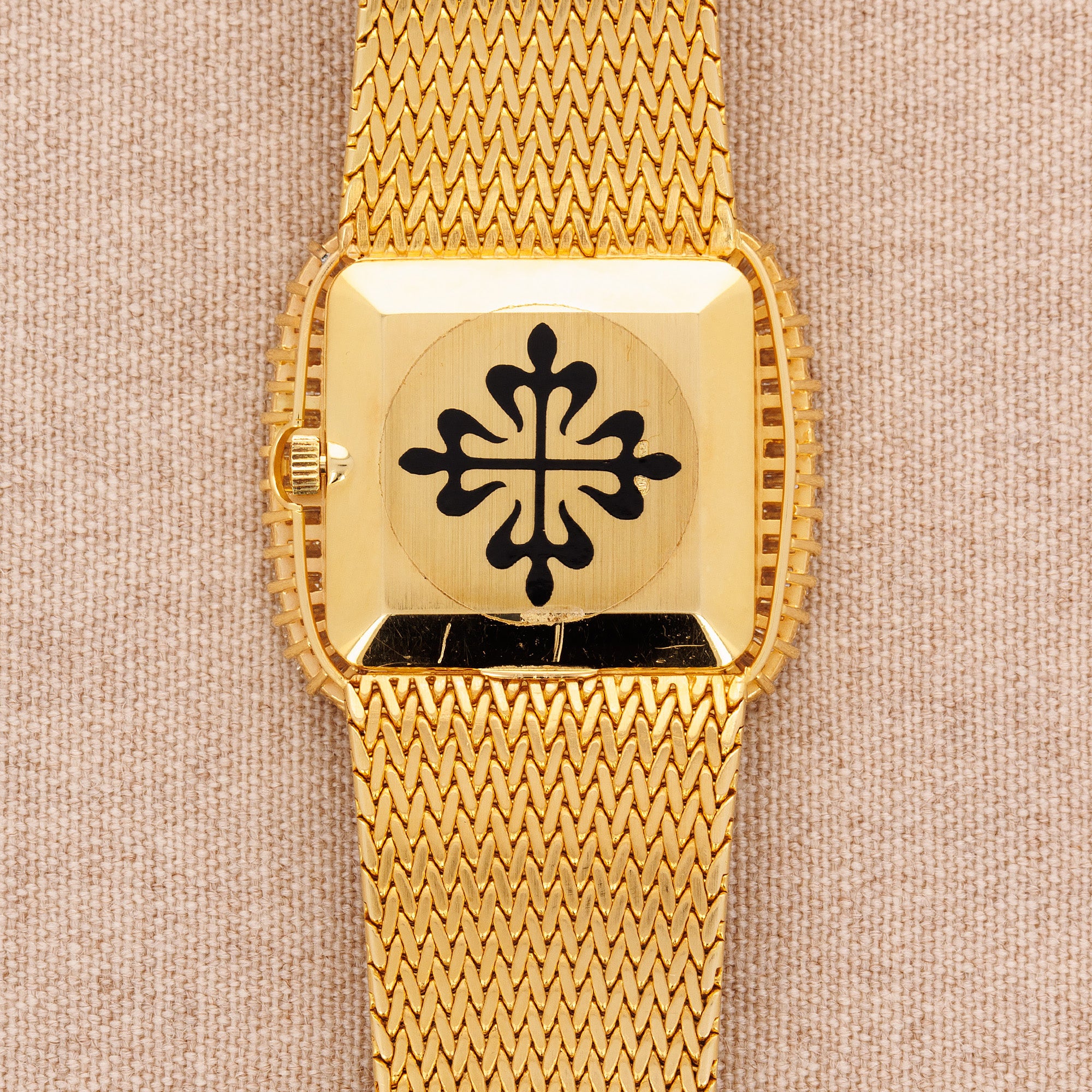 Patek Philippe Yellow Gold Diamond Onyx Watch Ref. 3625