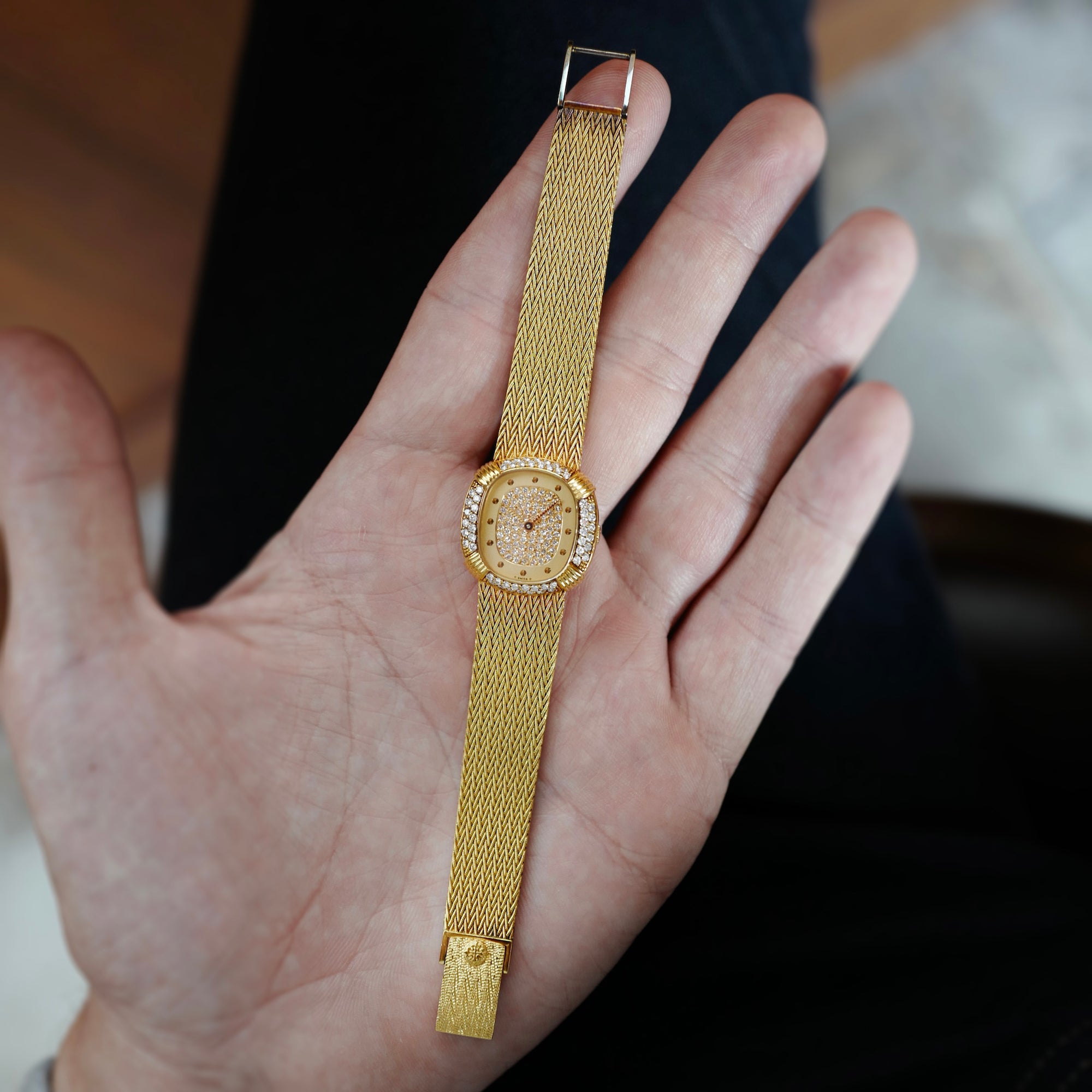 Patek Philippe Yellow Gold Diamond Watch Ref. 4508 in Like New Condition (NEW ARRIVAL)