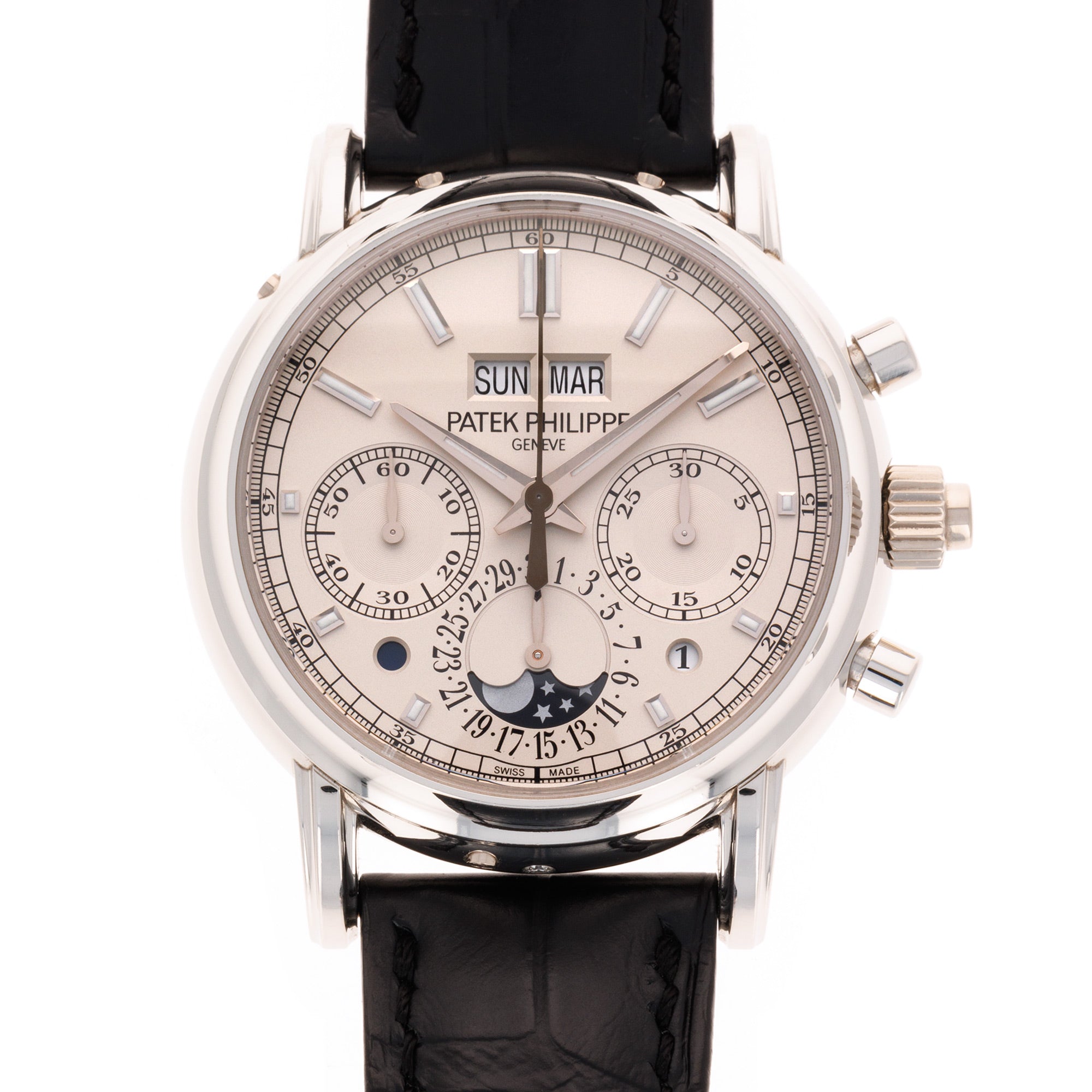 Patek Philippe - Patek Philippe Platinum Perpetual Calendar Split Seconds Watch Ref. 5204 - The Keystone Watches