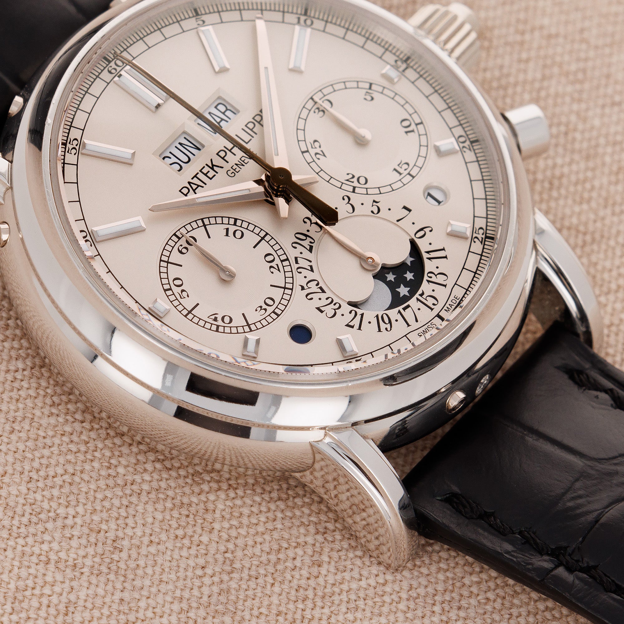 Patek Philippe - Patek Philippe Platinum Perpetual Calendar Split Seconds Watch Ref. 5204 - The Keystone Watches