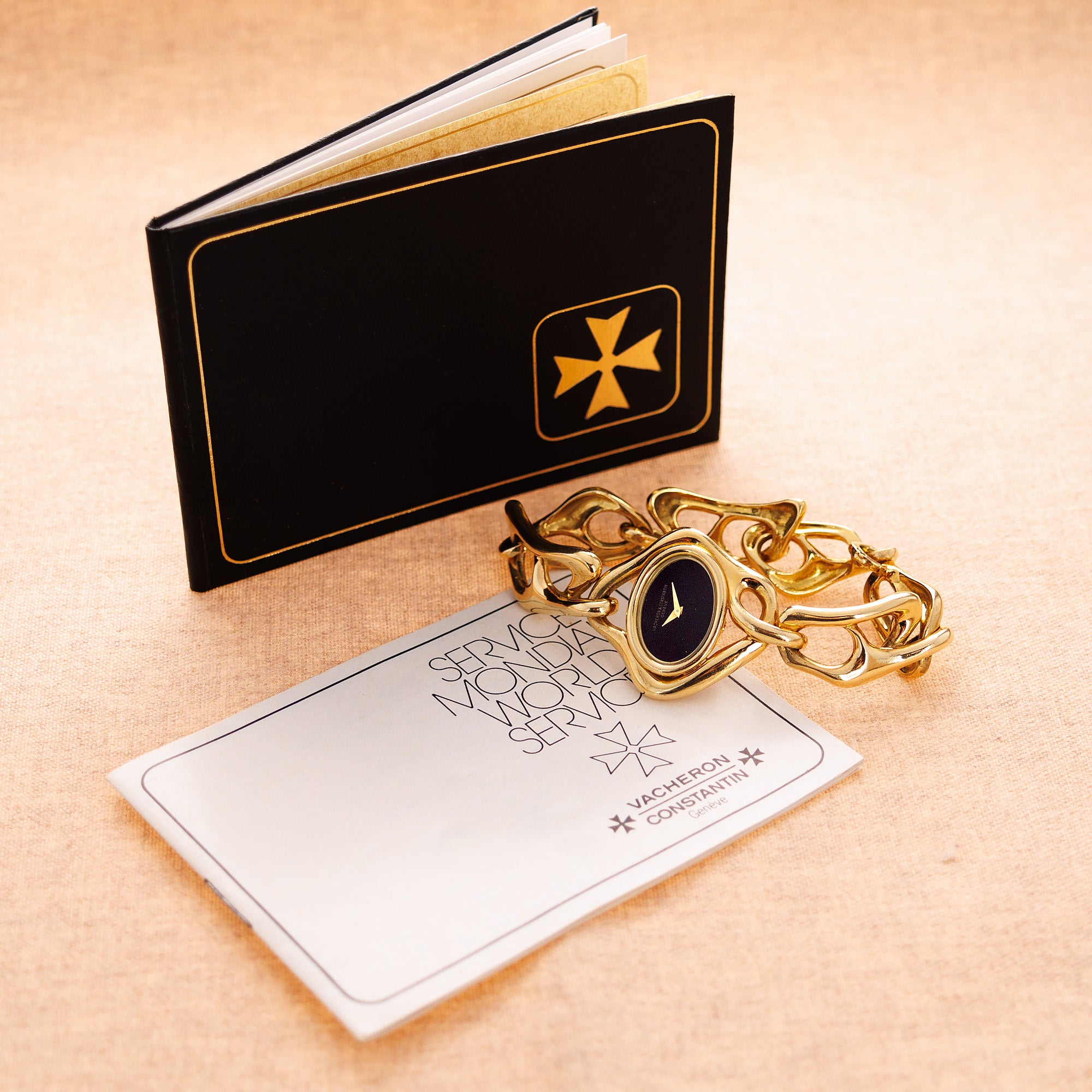 Vacheron Constantin - Vacheron Constantin Yellow Gold Onyx Dial Watch Ref. 18214 - The Keystone Watches