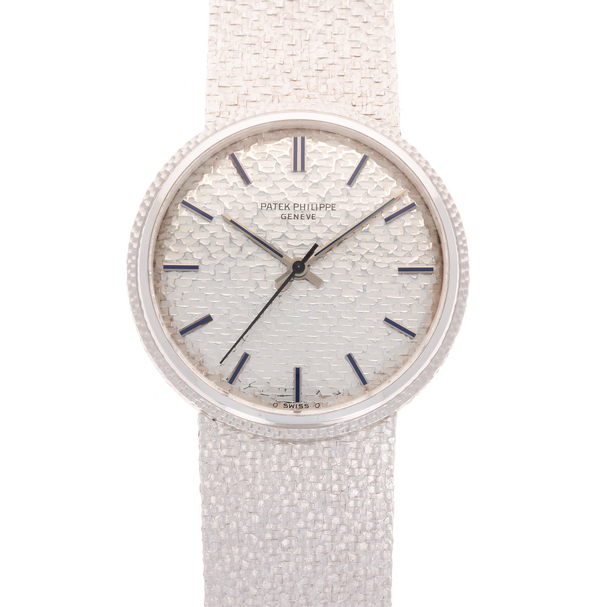 Patek Philippe White Gold Calatrava Ref. 3563 with Blue Marker Sigma Dial