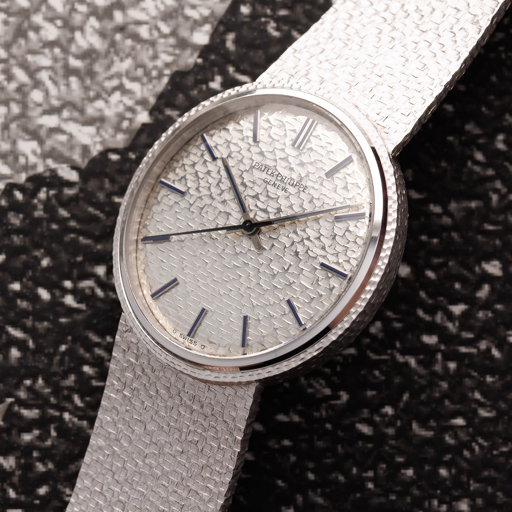 Patek Philippe White Gold Calatrava Ref. 3563 with Blue Marker Sigma Dial