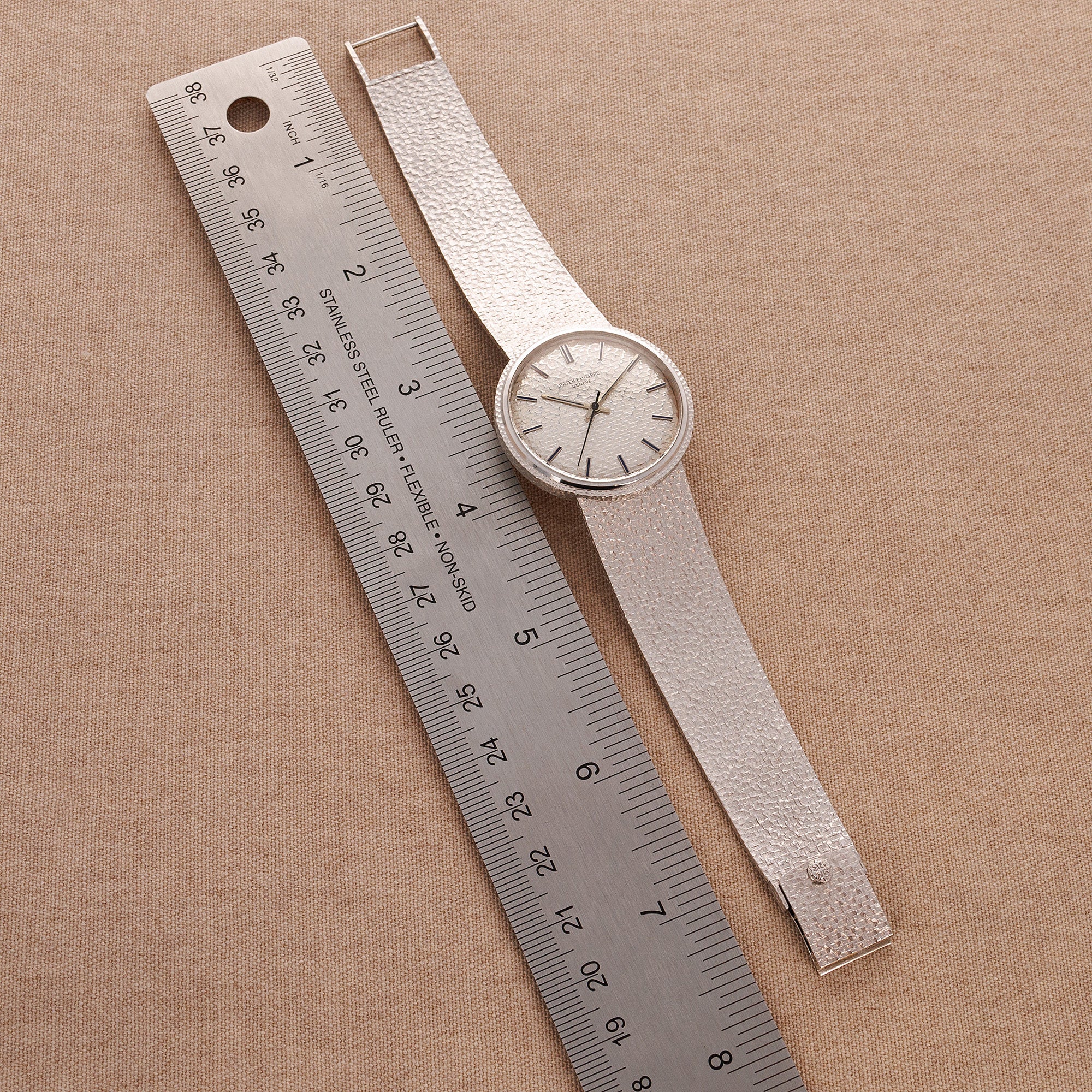 Patek Philippe White Gold Calatrava Ref. 3563 with Blue Marker Sigma Dial