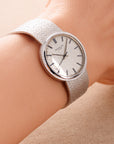 Patek Philippe White Gold Calatrava Ref. 3563 with Blue Marker Sigma Dial