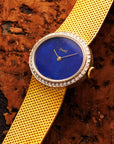 Piaget Yellow Gold Lapis Diamond Watch Ref. 6805