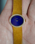 Piaget Yellow Gold Lapis Diamond Watch Ref. 6805