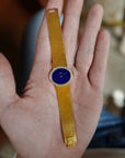 Piaget Yellow Gold Lapis Diamond Watch Ref. 6805