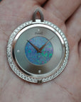 Piaget White Gold and Opal Pendant Watch