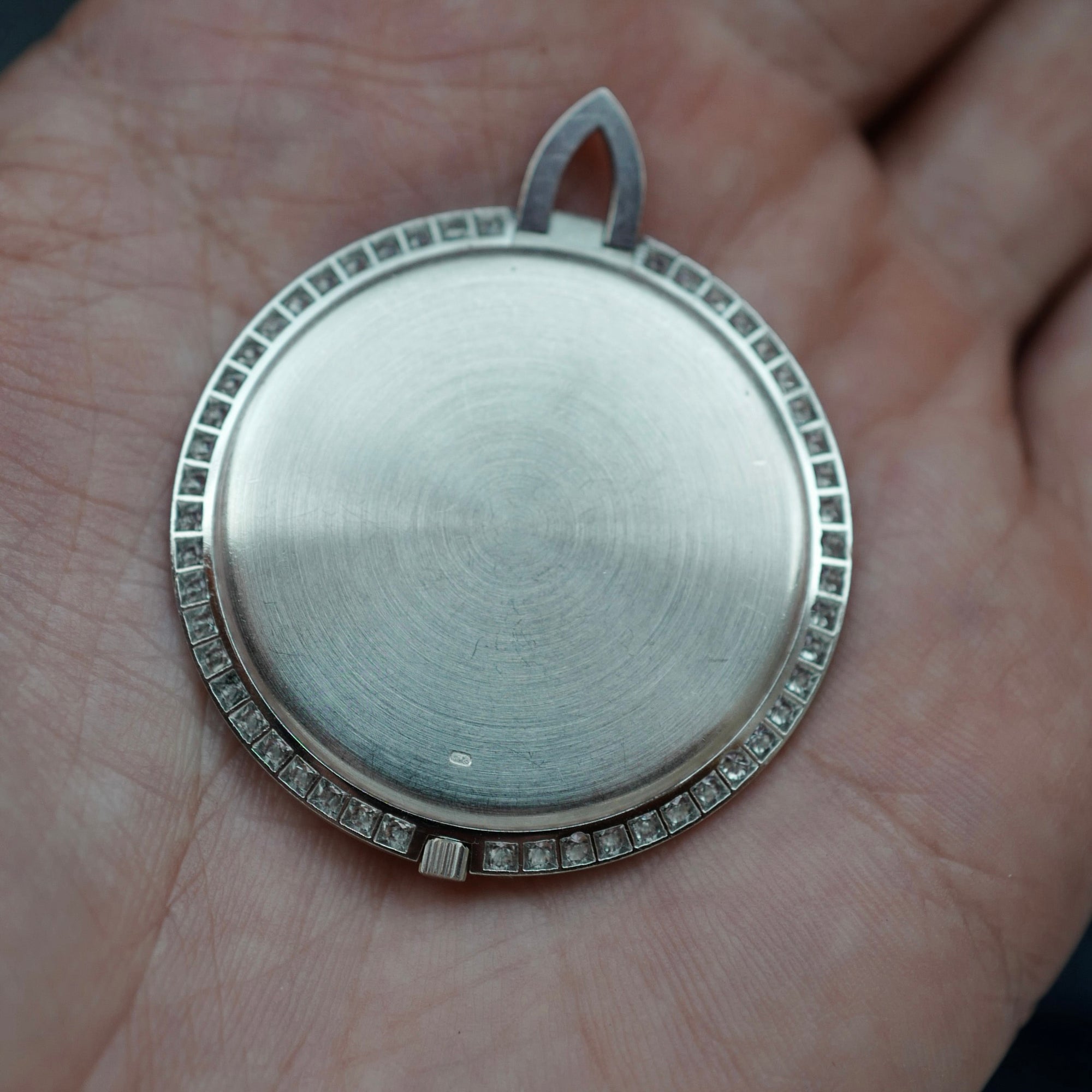 Piaget White Gold and Opal Pendant Watch