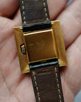 Gucci Yellow Gold and Lapis Square Watch