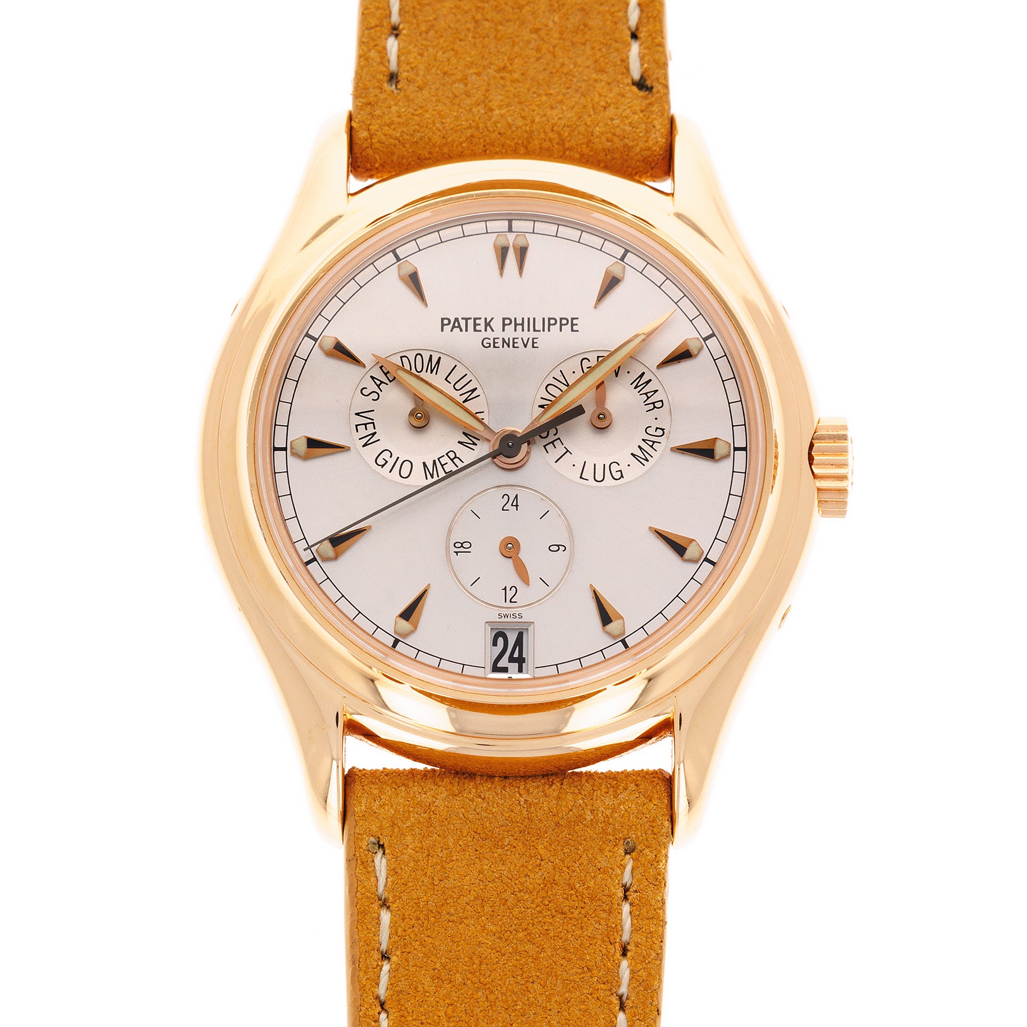 Patek Philippe Rose Gold Annual Calendar Ref. 5035, One of 100 Made for AC Milan