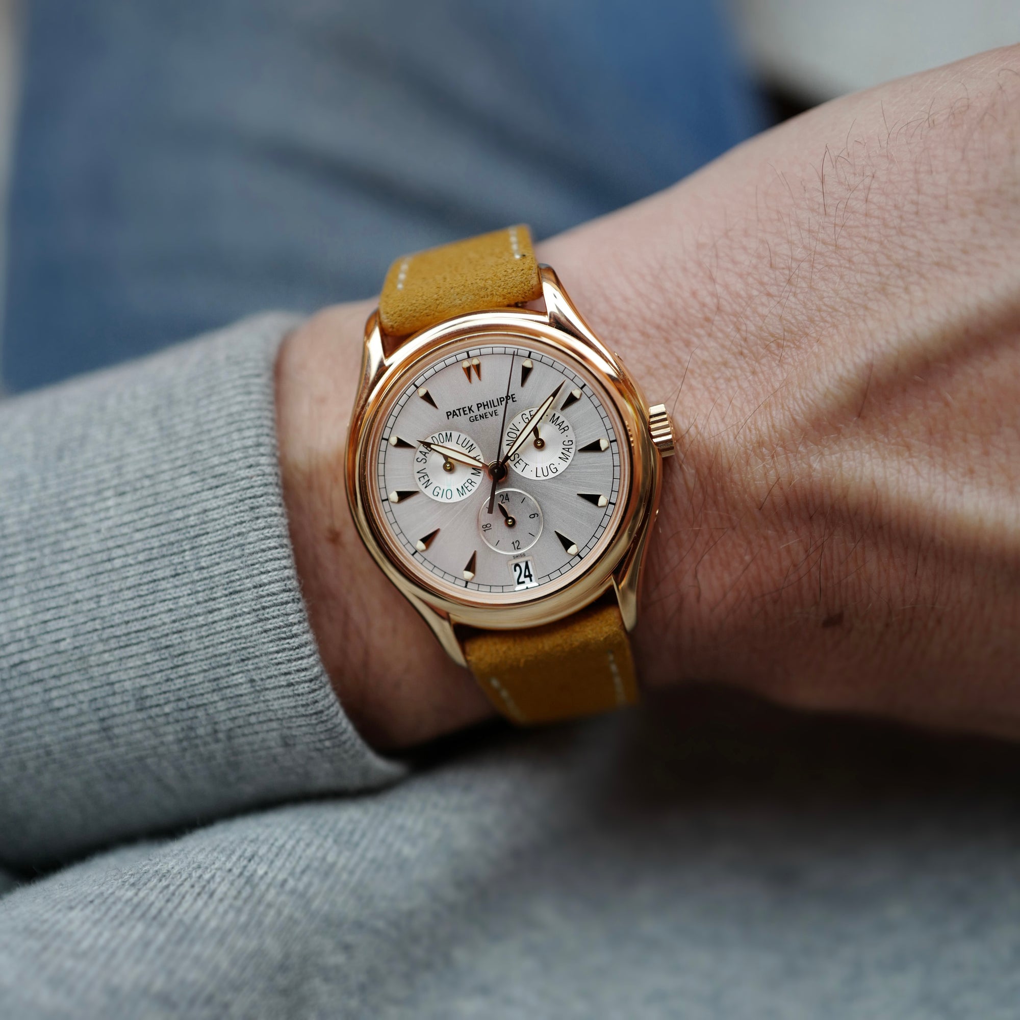 Patek Philippe Rose Gold Annual Calendar Ref. 5035, One of 100 Made for AC Milan